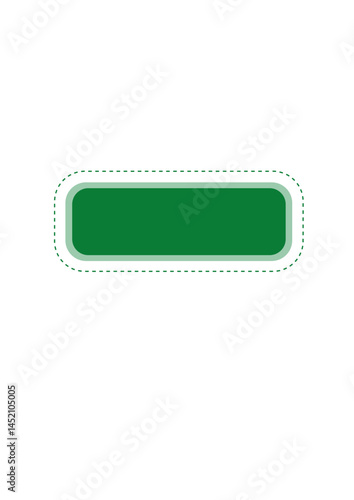 Rectangular text frame, highlighter, die,