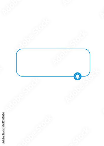 Rectangular text frame, highlighter, die,