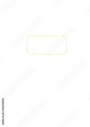 Rectangular text frame, highlighter, die,