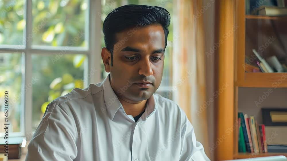 A focused business professional sits at a bright office desk, engaging with a laptop, surrounded by natural light, showcasing a modern and productive workspace. A focused business professional sits at a bright office desk, engaging with a laptop, surrounded by natural light, showcasing a modern and productive workspace.