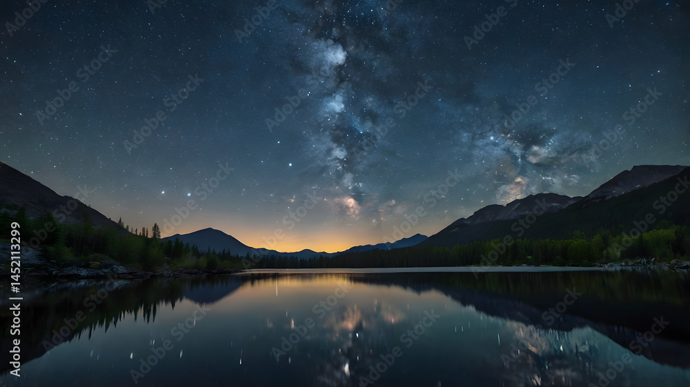 Fototapeta premium lake in the mountains