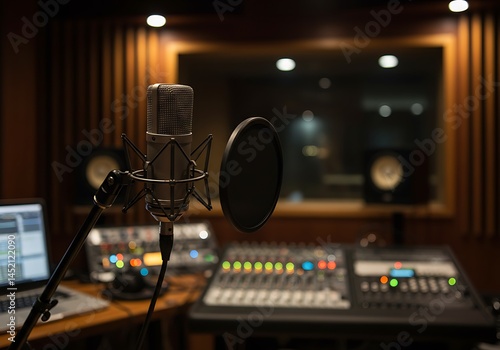 Studio Sound: Captivating Recording Session AI Generated