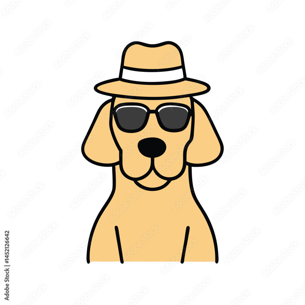 Funny dog head Funny dog head