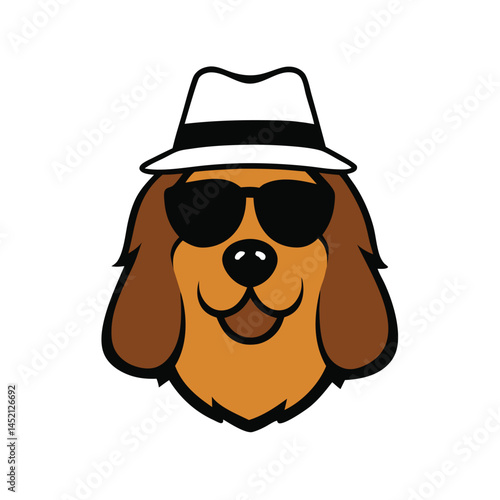 Funny dog head 