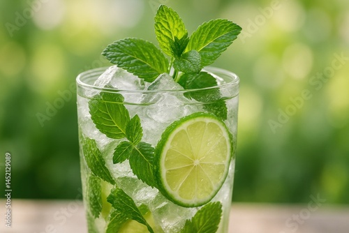 Mojito cocktail with mint