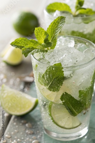 Mojito cocktail with mint