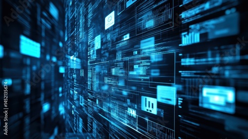 The concept of data lifecycle management strategies with an image showcasing the various stages of managing data from creation to archival and disposal.