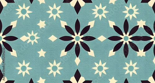 seamless pattern with embroidery pattern