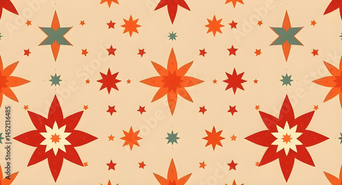 seamless pattern with embroidery pattern