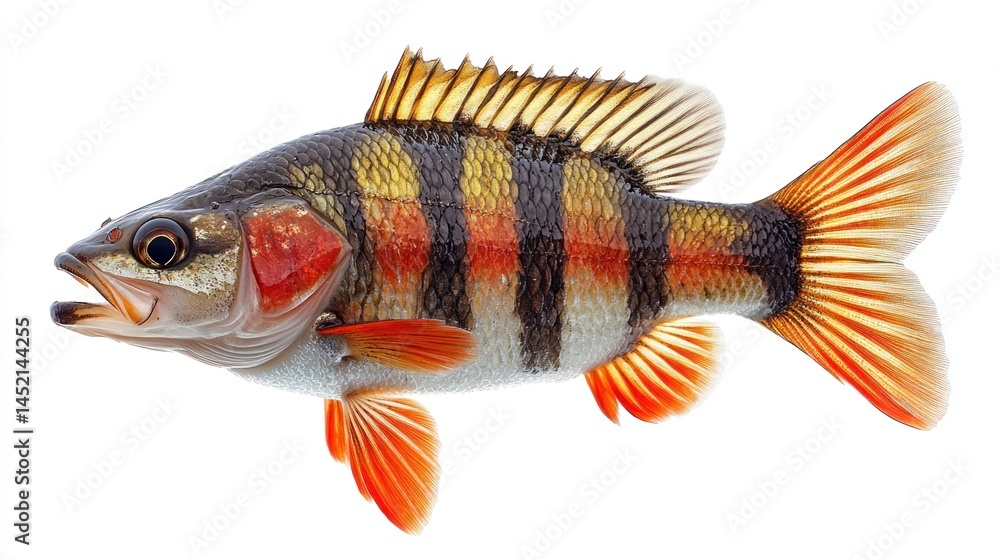 Vibrant Cichlid Fish: A Detailed Close-Up Vibrant Cichlid Fish: A Detailed Close-Up