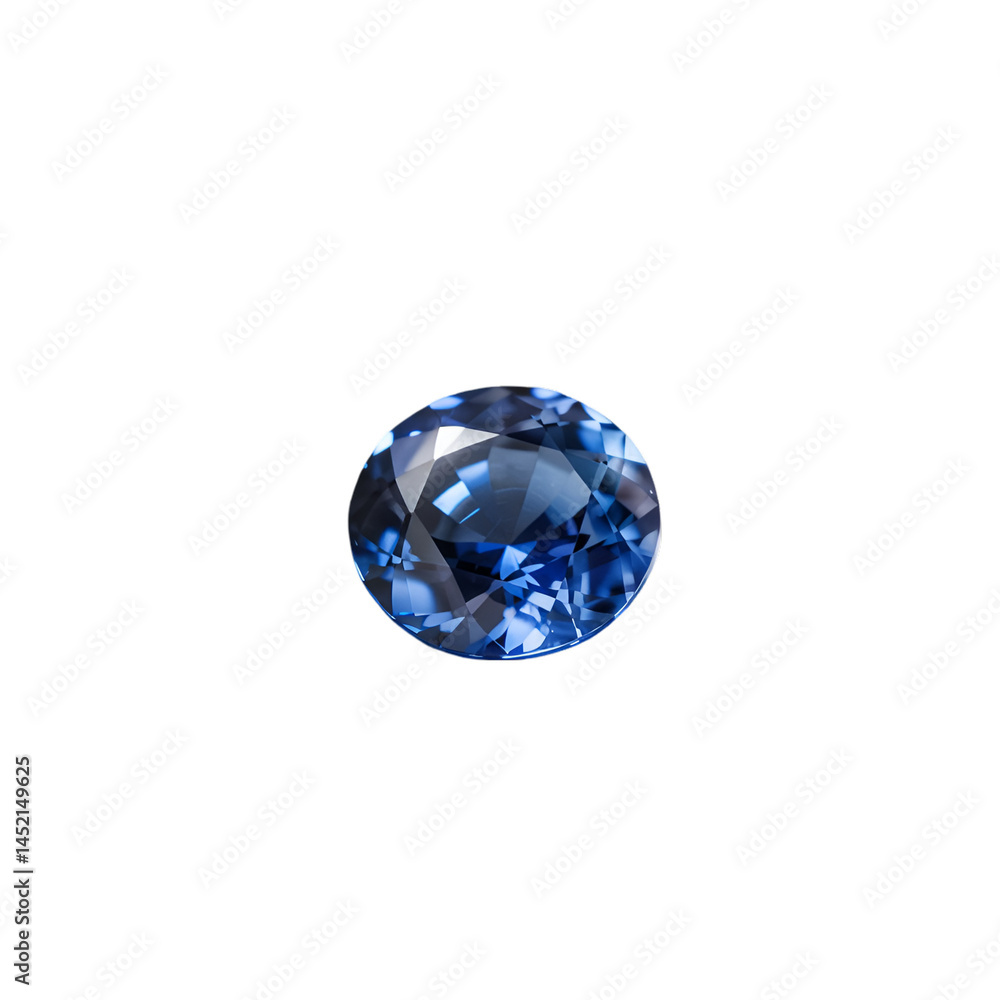 Close up shot of a faceted blue gemstone with intricate cuts on a dark black background studio shot Close up shot of a faceted blue gemstone with intricate cuts on a dark black background studio shot