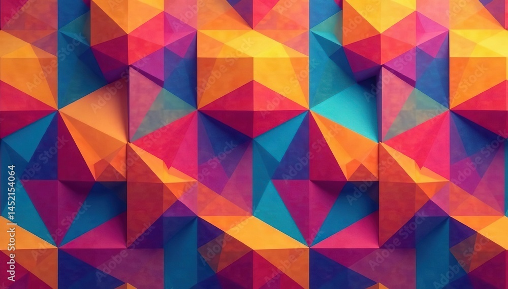 Abstract geometric shapes repeat flawlessly in vibrant hues , colorful texture, vector, fabric Abstract geometric shapes repeat flawlessly in vibrant hues , colorful texture, vector, fabric
