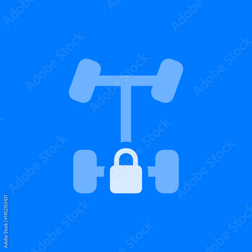 Rear Axle Lock Icon