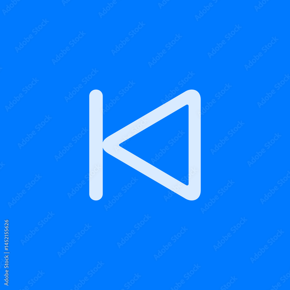Skip Backward Alternative Outline Icon Skip Backward Alternative Outline Icon