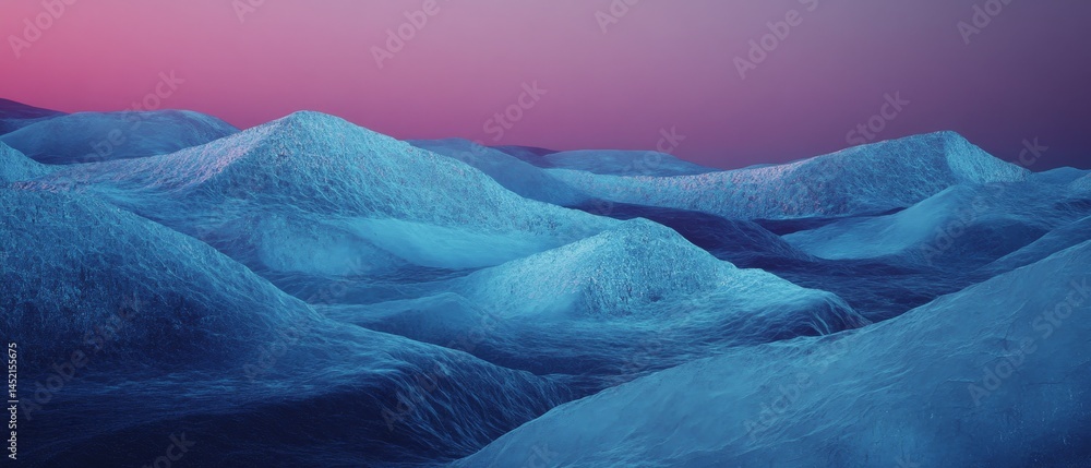 A blue and purple sky with a large body of water