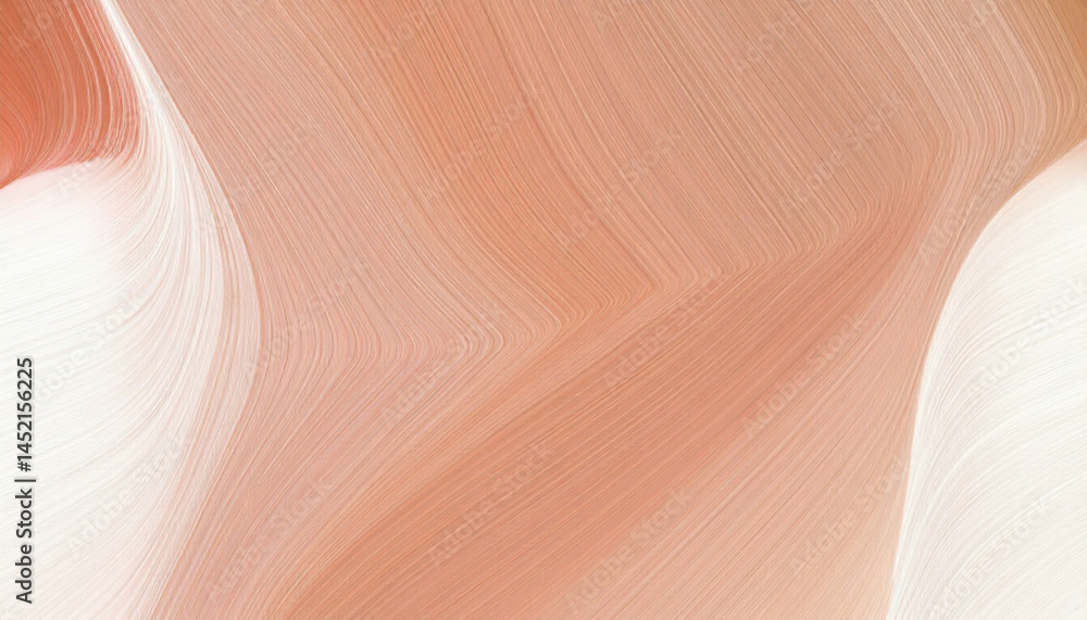 Obraz premium Abstract flowing lines with soft pastel tones in warm colors