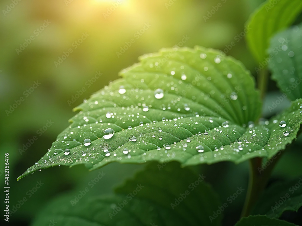dew on a leaf dew on a leaf