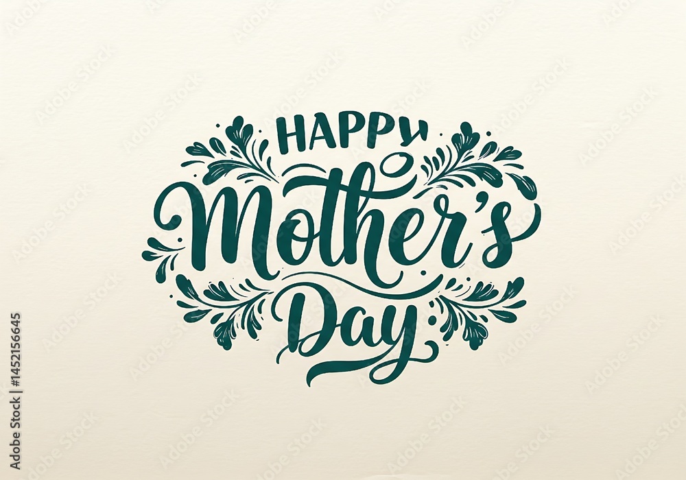 Elegant Wishes: Calligraphy Design for Mother’s Day