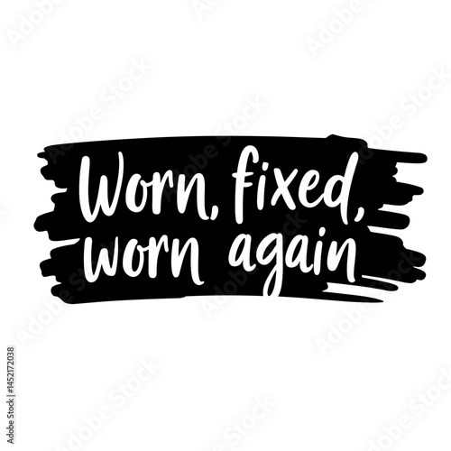 Circular fashion label "Worn, fixed, worn again", upcycling concept
