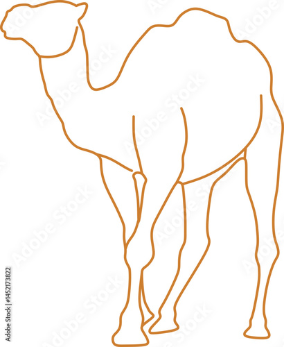 Camel Outline Illustration