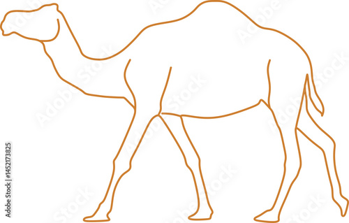 Camel Outline Illustration