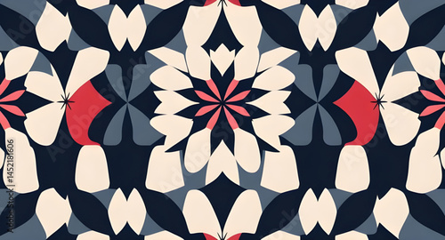 seamless pattern with embroidery pattern