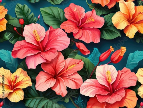 Wallpaper Mural "Plumeria Blossoms in Hawaii" Torontodigital.ca