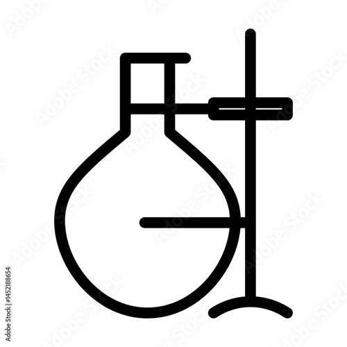 flask holder line icon