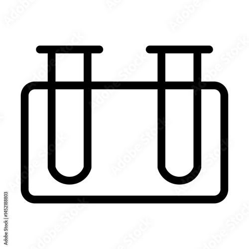 test tube line icon