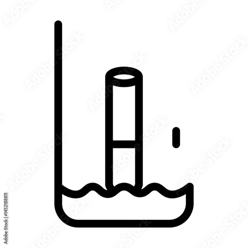 litmus line icon