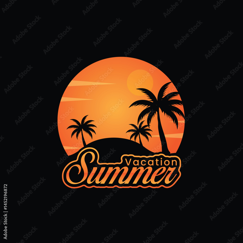 Fototapeta premium Holiday logo design template