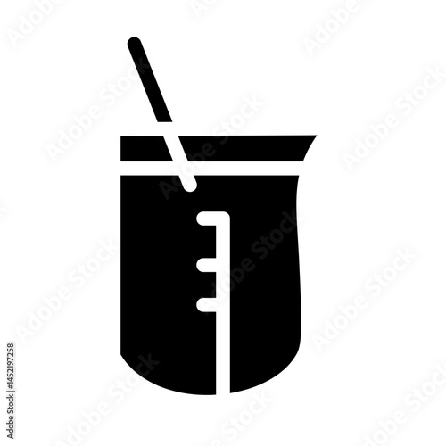 beaker glyph icon