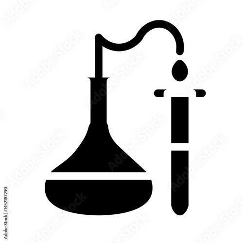 distillation glyph icon