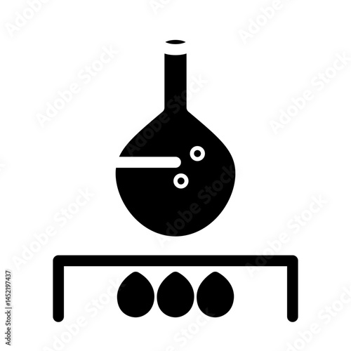 heating glyph icon