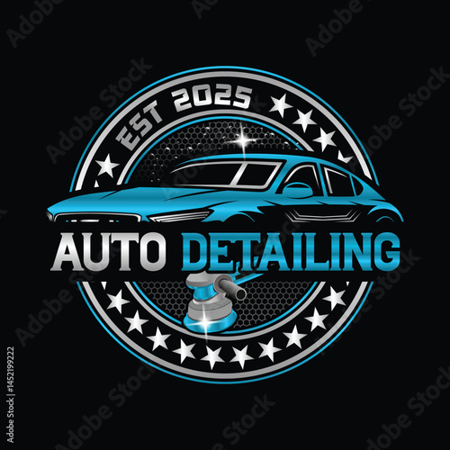 Auto Detailing logo design, auto repair logo