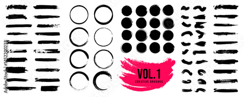 Creative Ink Brush Pack Vol. 1 – 78 Handcrafted Brush Strokes