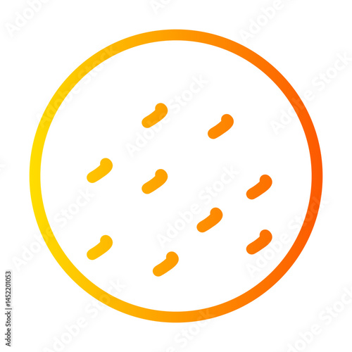 petri dish gradient icon