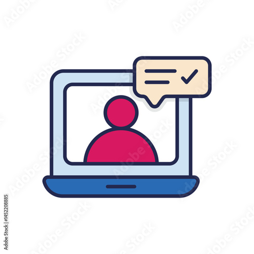 Online Consultation Vector icon