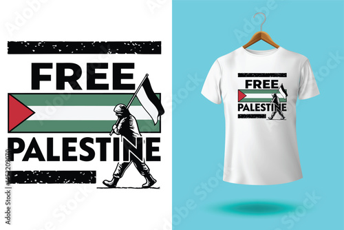 Free gaza free palestine t-shirt design