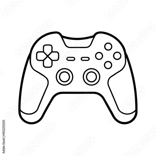 Controller Grip Line Art Vector