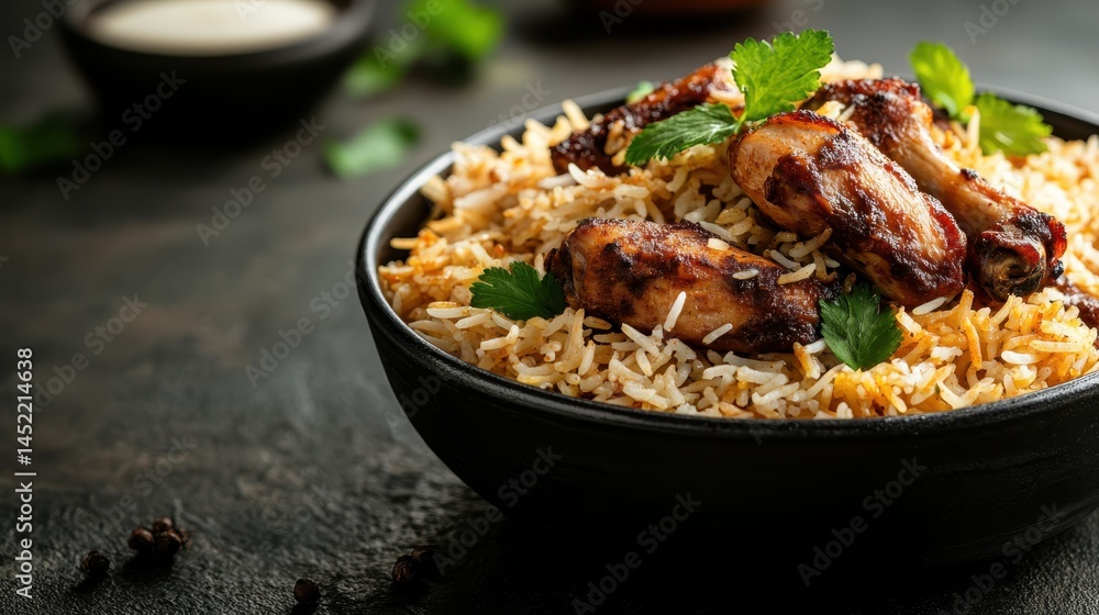 This enticing image showcases grilled chicken wings served on a bed of fragrant rice, perfect for lovers of bold flavors who appreciate delicious comfort food. This enticing image showcases grilled chicken wings served on a bed of fragrant rice, perfect for lovers of bold flavors who appreciate delicious comfort food.