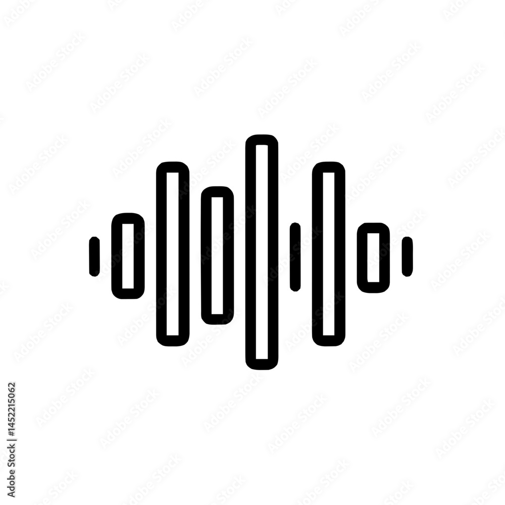 Audio Equalizer Icon for UI Audio Equalizer Icon for UI