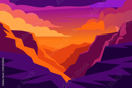 sunrise in the mountains