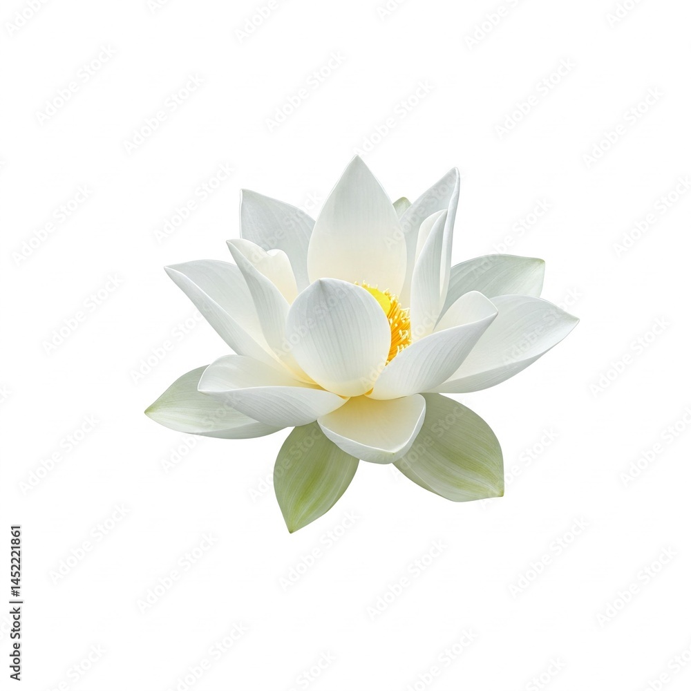 Floral lotus image on a white background ideal for relaxation-focused content, meditation prints, or spa decor visuals. Suitable for meditation, relaxation, nature art, and peaceful design. Floral lotus image on a white background ideal for relaxation-focused content, meditation prints, or spa decor visuals. Suitable for meditation, relaxation, nature art, and peaceful design.
