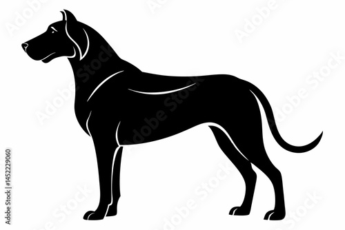 bloodhound sihouette black vector