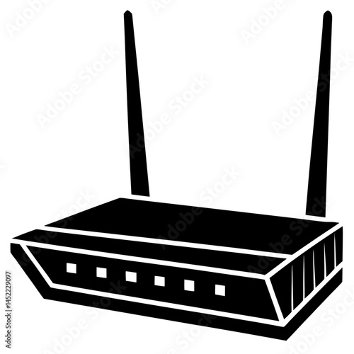 wi fi router vector