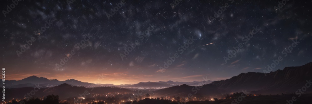Midnight sky ablaze with countless stars, sparkling brilliance , constellation, night photography Midnight sky ablaze with countless stars, sparkling brilliance , constellation, night photography