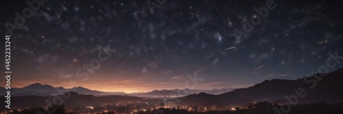 Wallpaper Mural Midnight sky ablaze with countless stars, sparkling brilliance ,  constellation,  night photography Torontodigital.ca