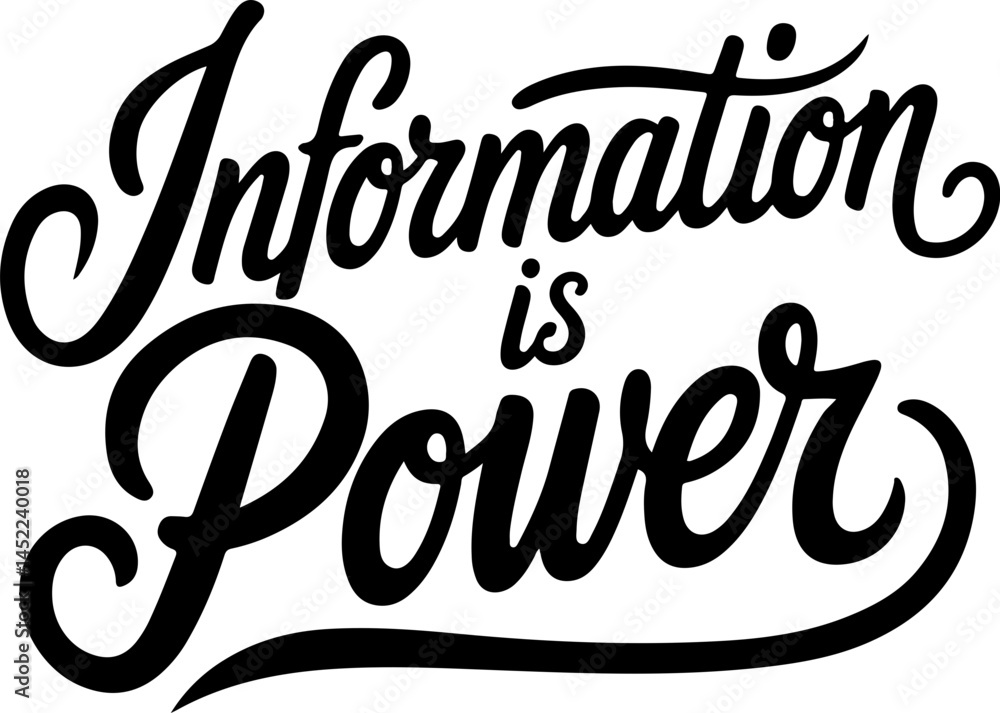 Information Is Power Bold Typography Information Is Power Bold Typography