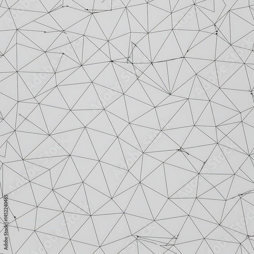 Low-Poly Abstract: Grey Geometric Texture AI Generated